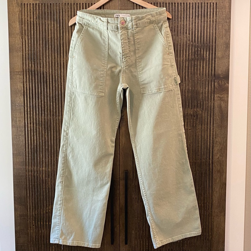Zara wide leg carpenter pant- size 6